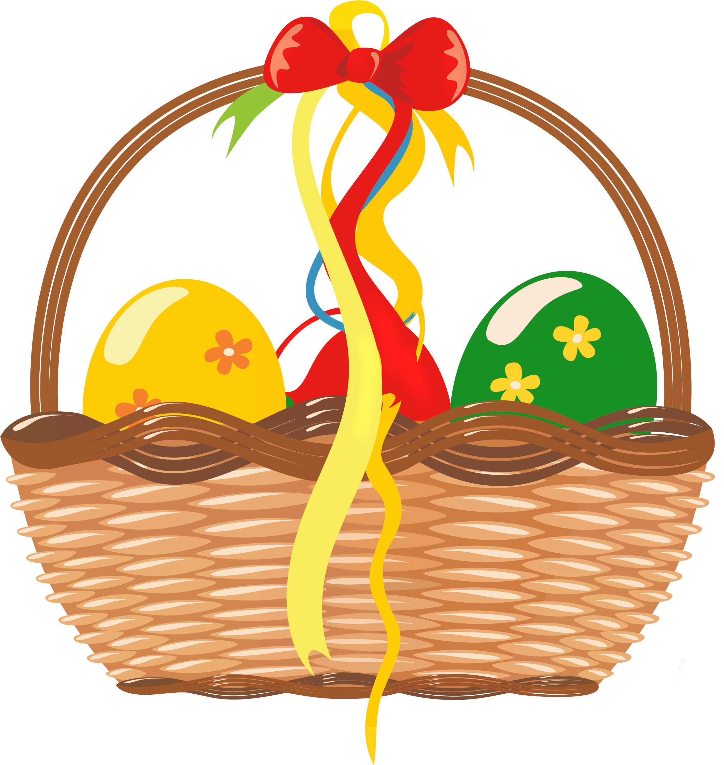 Easter Basket PNG Clipart Background
