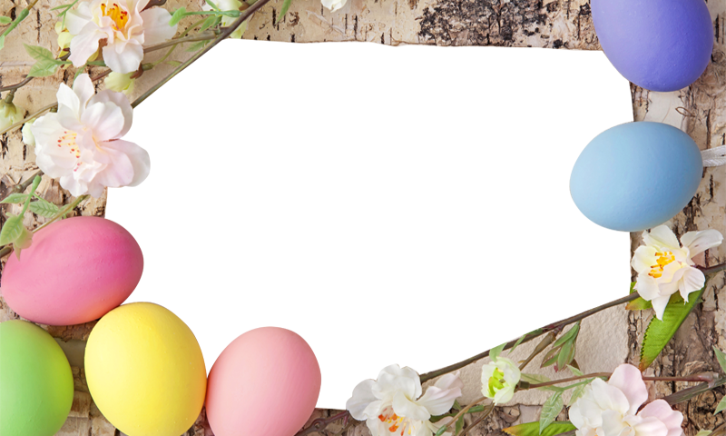 Easter Border Colorful PNG HD Quality