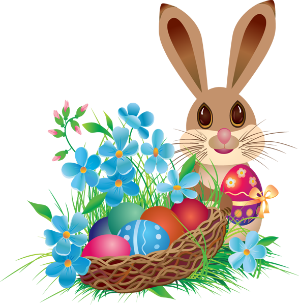 Easter Bunny PNG Clipart Background