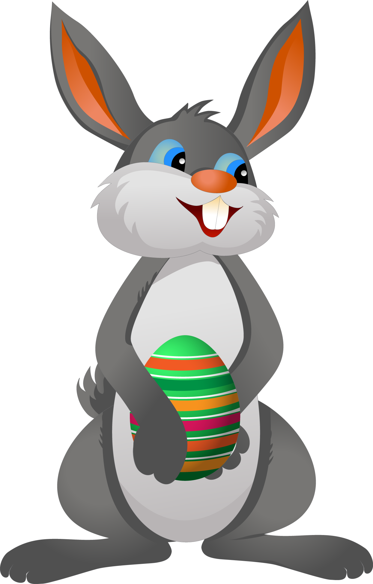 Easter Bunny Vector PNG Clipart Background