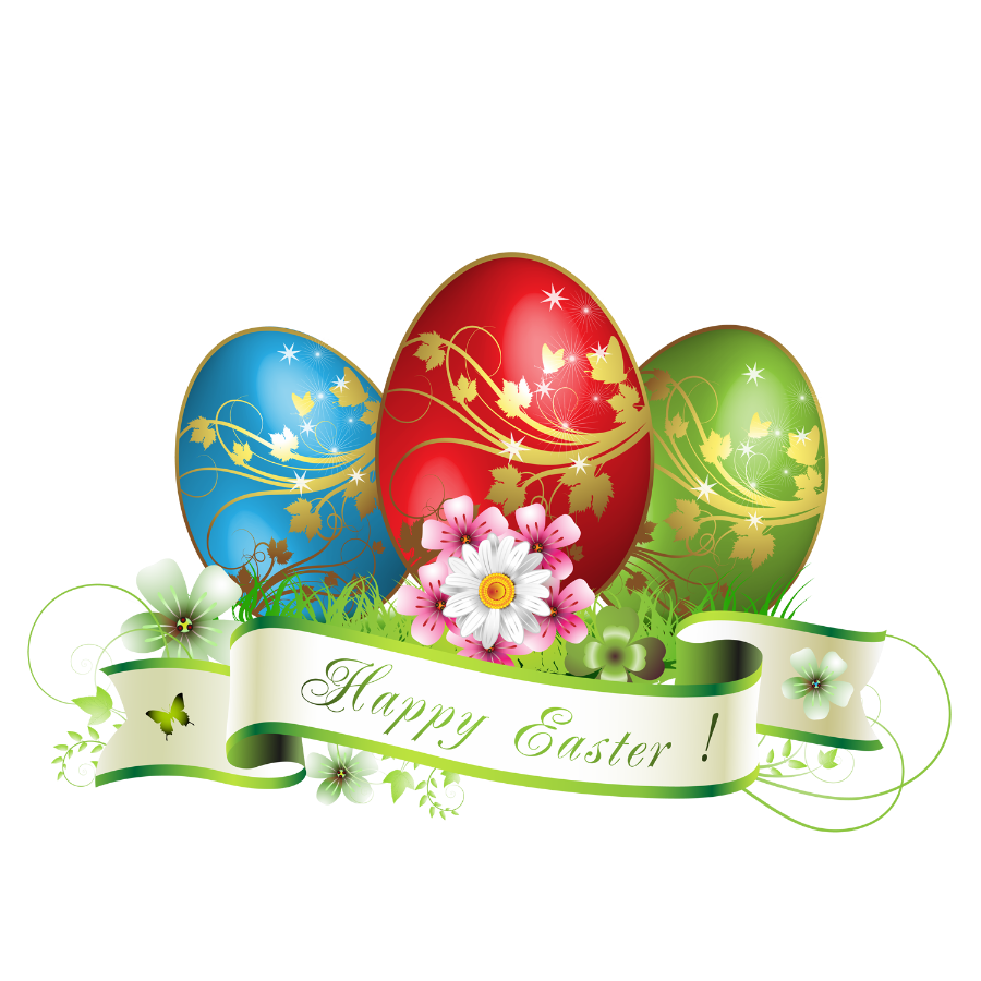 Easter Eggs Colorful PNG HD Quality