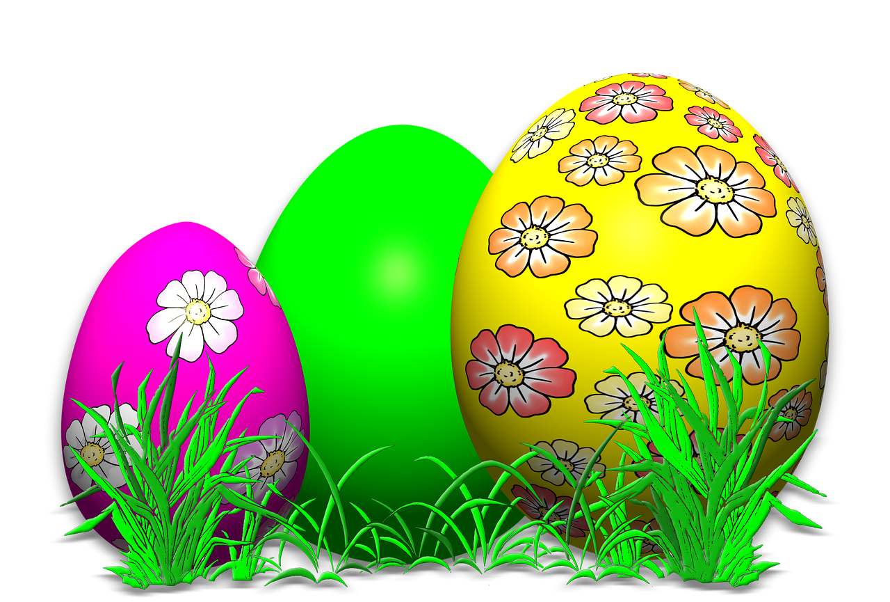 Easter Eggs Colorful Transparent File