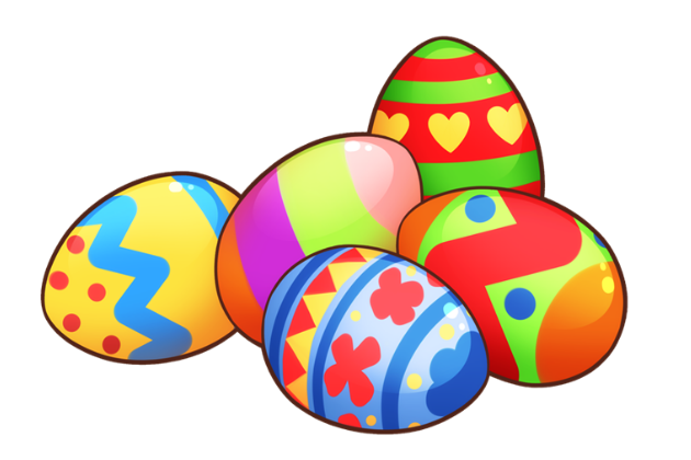 Easter Eggs Vector Background PNG Image