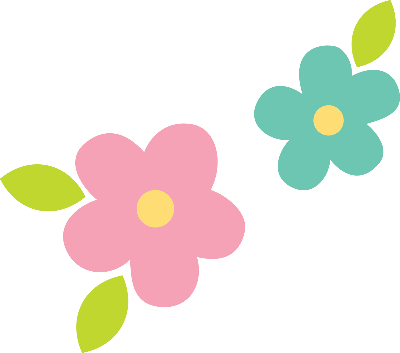 Easter Flower Vector PNG Clipart Background