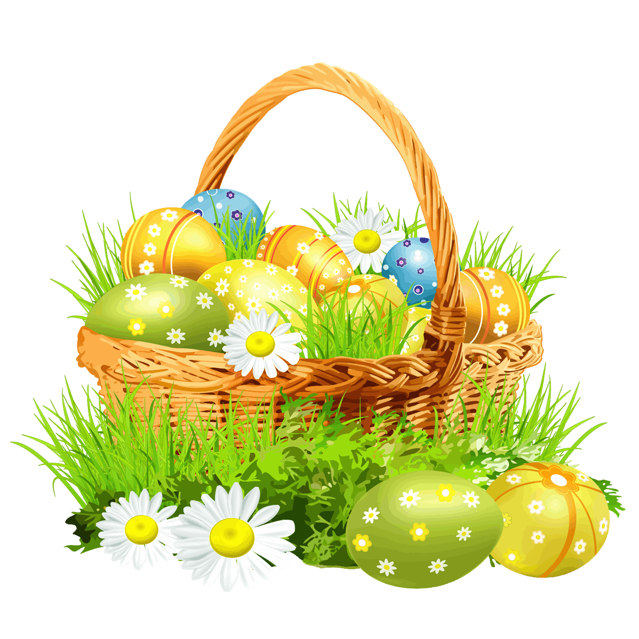 Easter Flower Vector PNG HD Quality