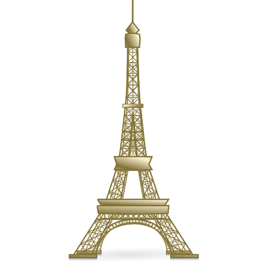 Eiffel Tower Logo Background PNG Image
