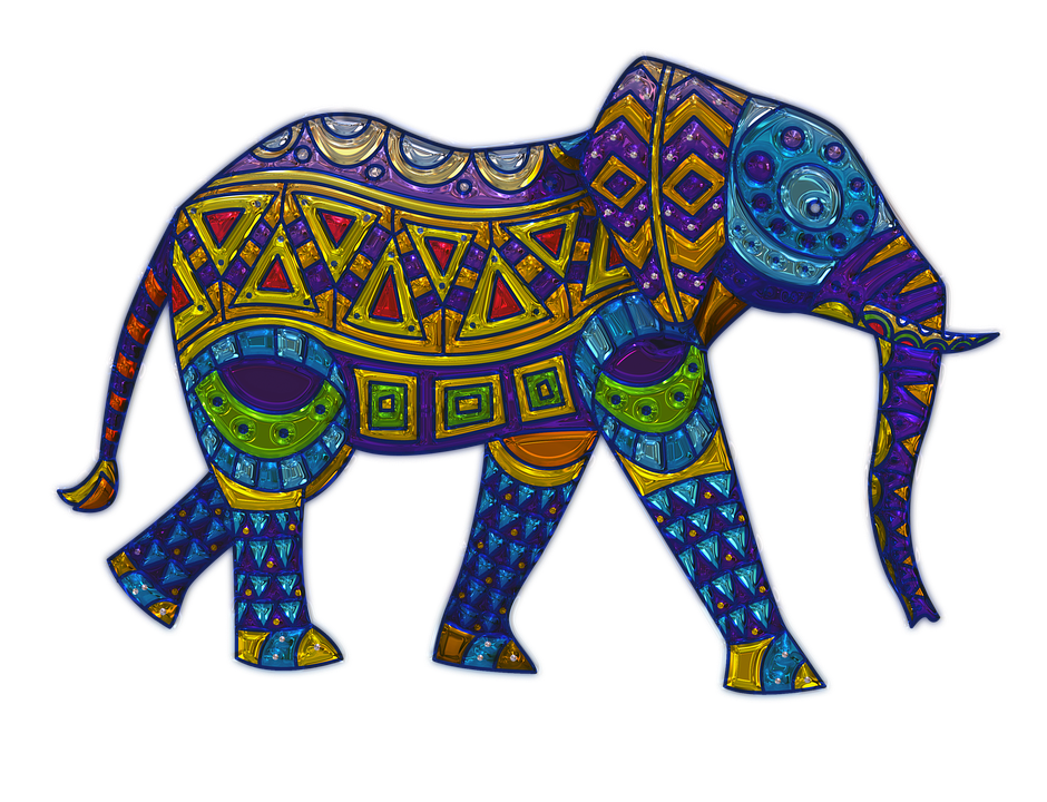 Elephant Vector PNG Clipart Background