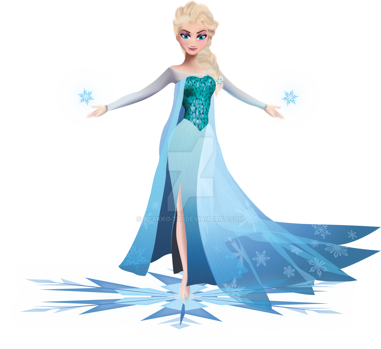 Elsa Queen Background PNG Image