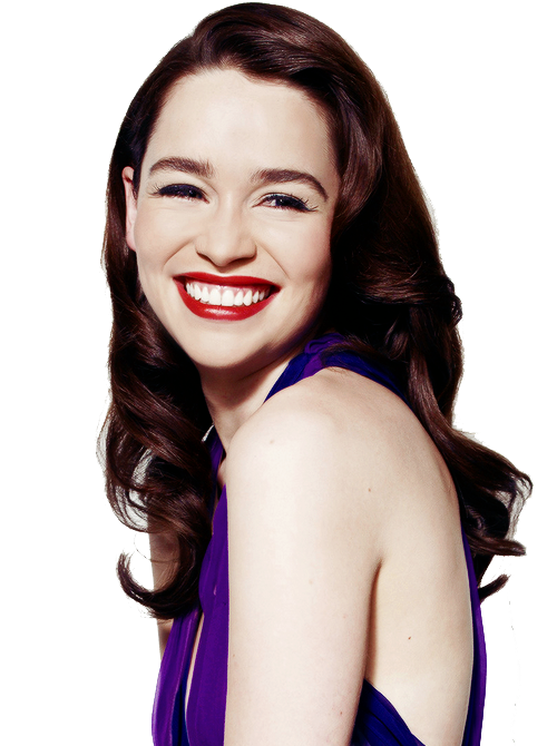 Emilia Clarke Face Background PNG Image