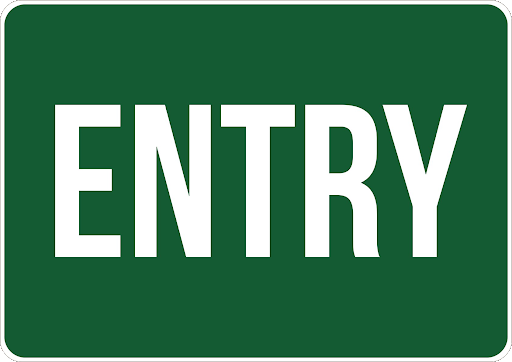Entry Sign Icon PNG Clipart Background