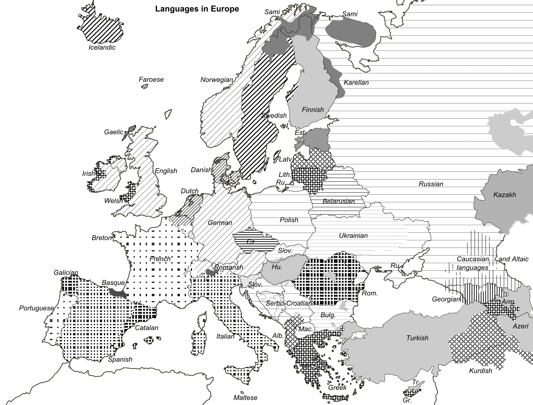Europe Map Transparent Background