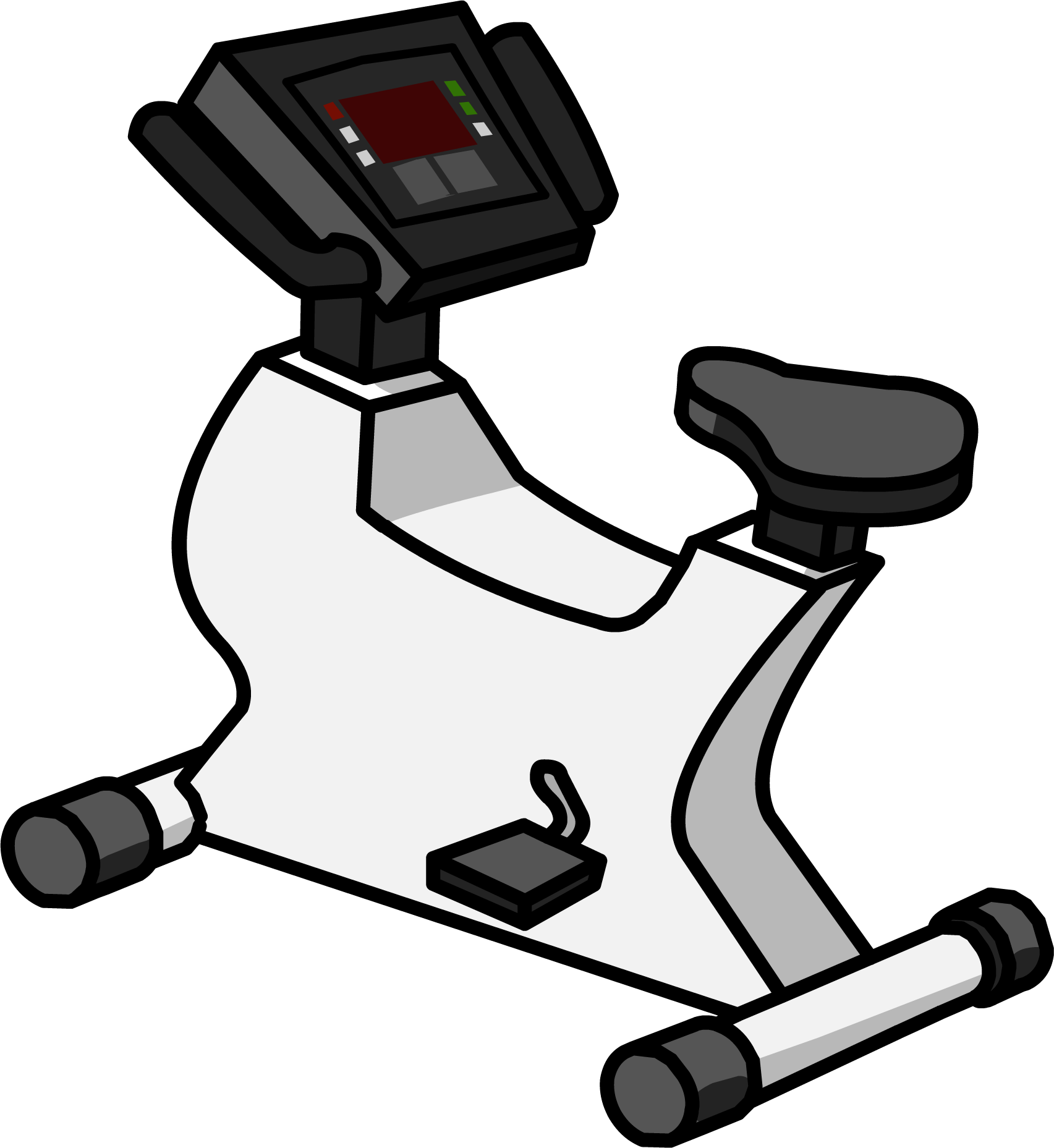 Exercise Bike Vector PNG Clipart Background
