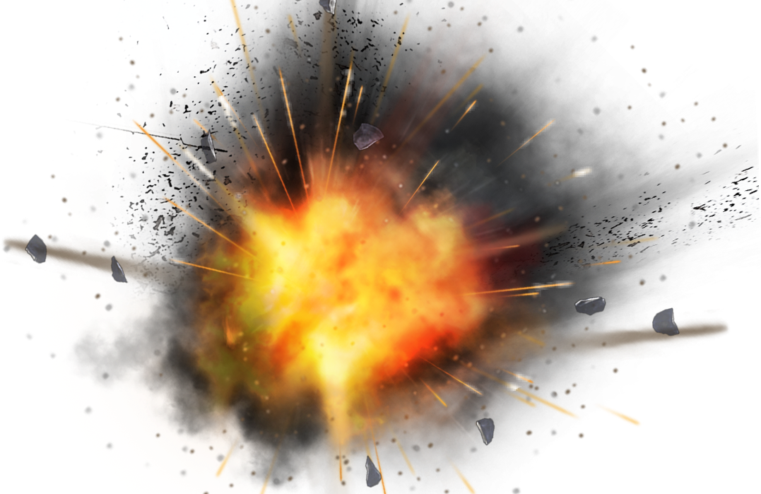 Explosion Smoke Background PNG Image