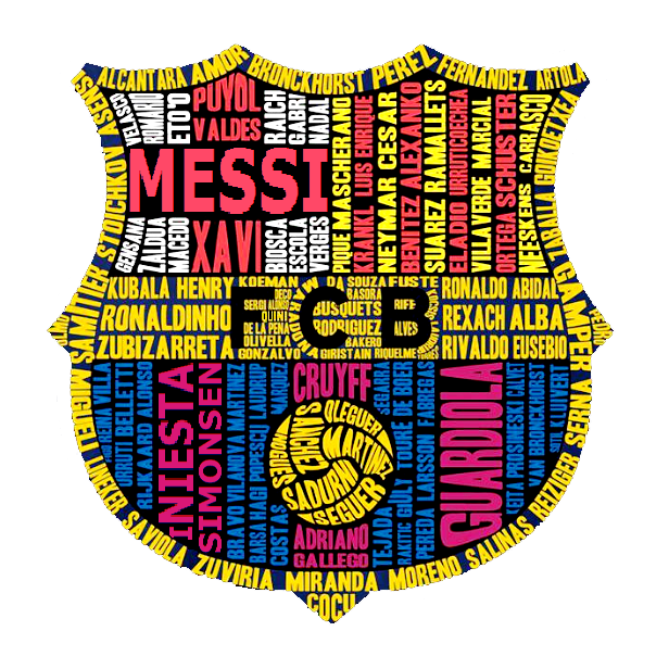 FC Barcelona Football Background PNG Image