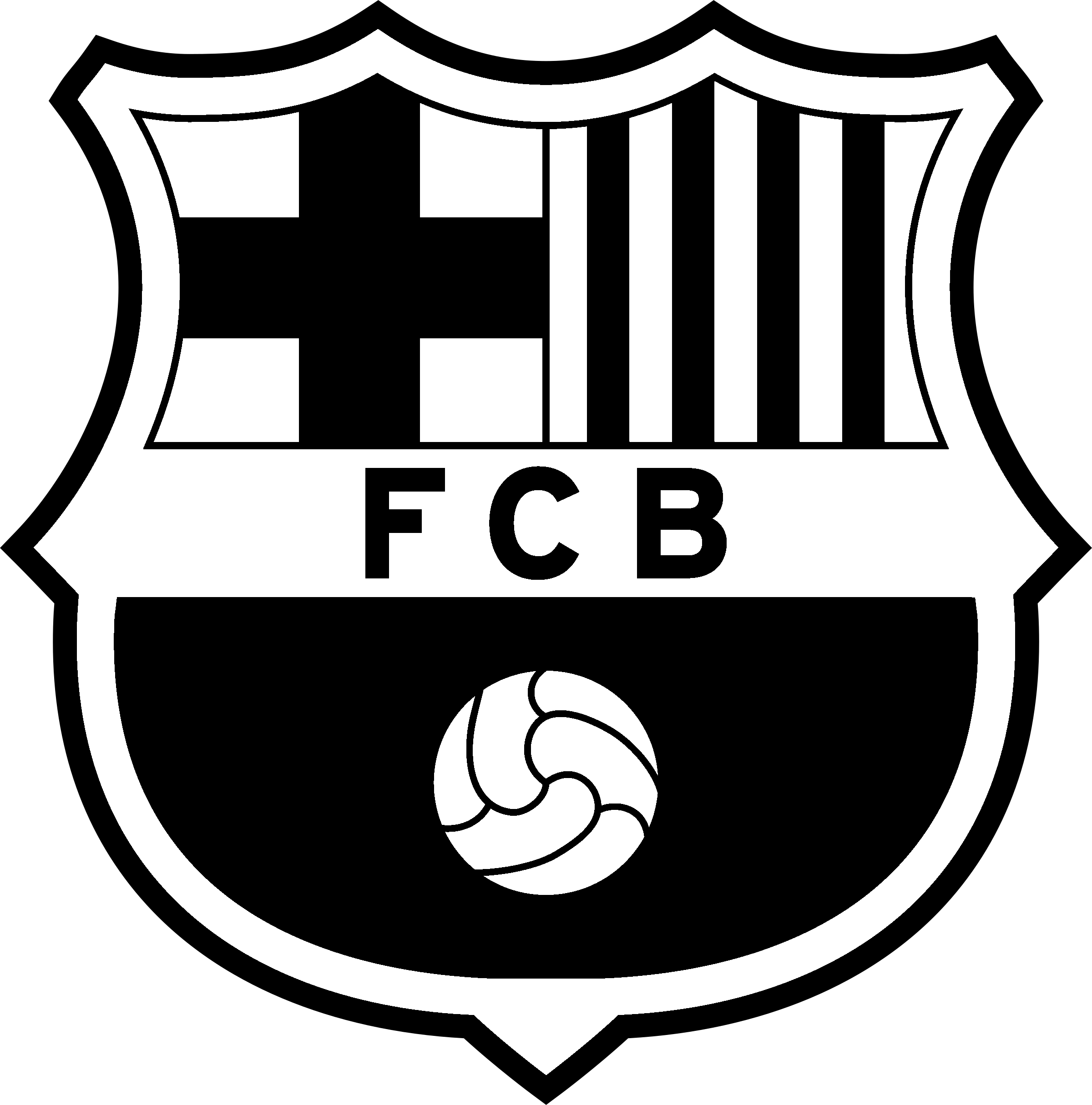 FC Barcelona Logo Silhouette PNG Clipart Background