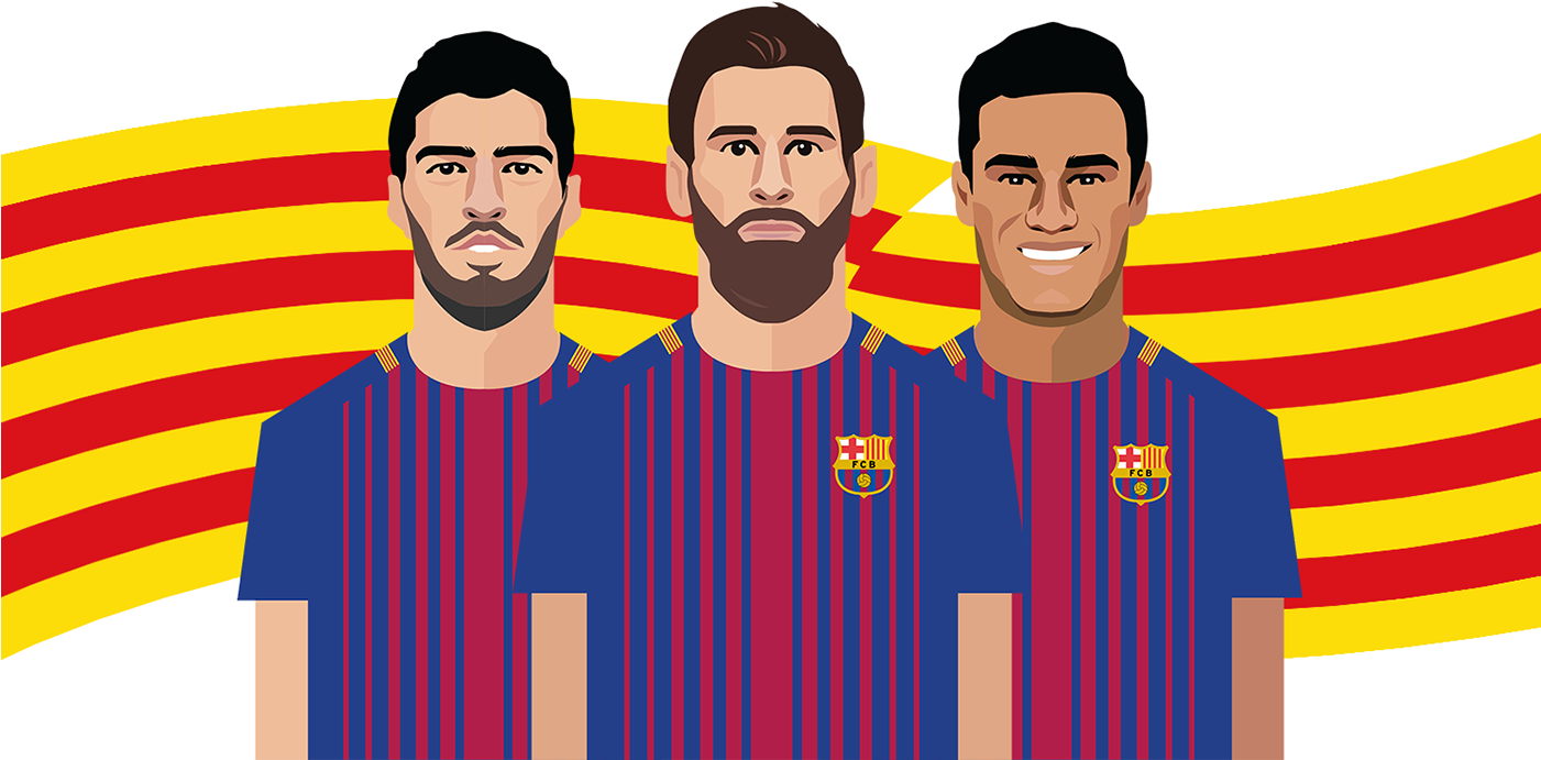 FC Barcelona Team PNG Clipart Background