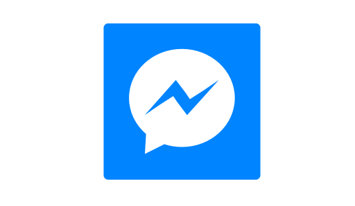 Facebook Messenger Blue Logo Background PNG Image