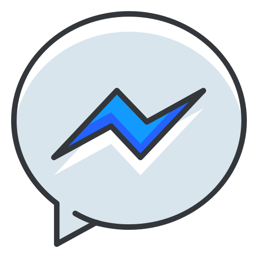 Facebook Messenger Blue Logo PNG Clipart Background