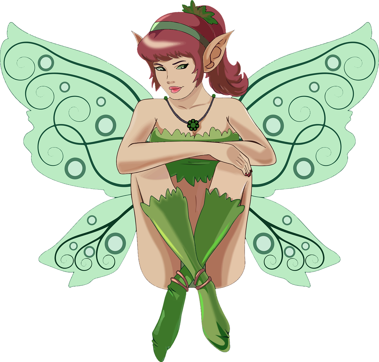 Fairy Tattoos Vector Background PNG Image