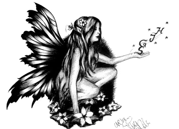 Fairy Tattoos Vector Transparent Background