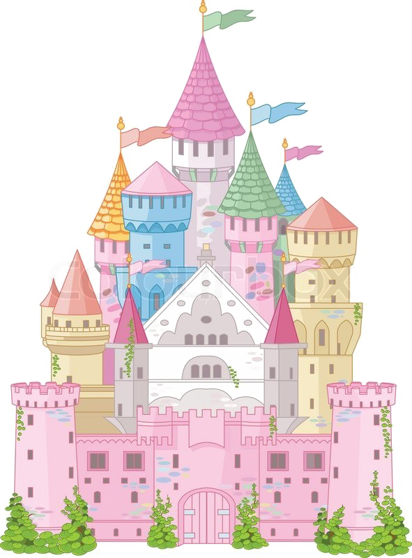 Fairytale Castle Background PNG Image