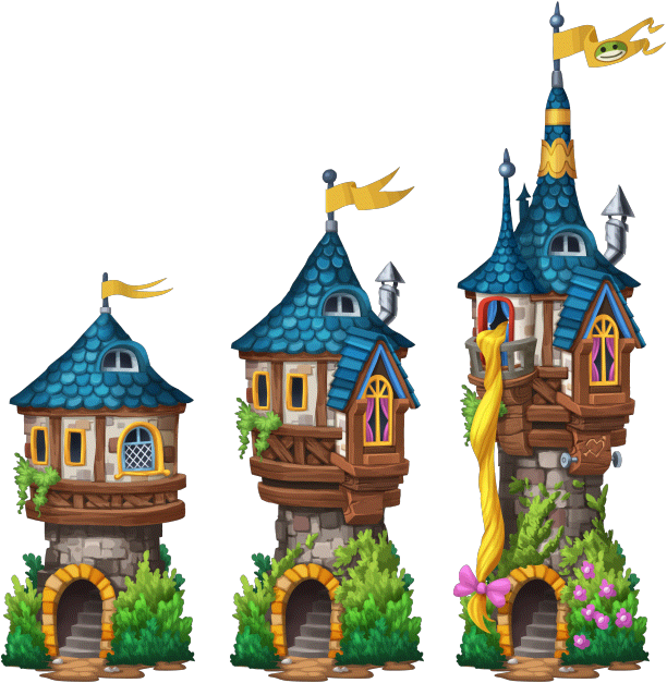 Fairytale Castle PNG Clipart Background