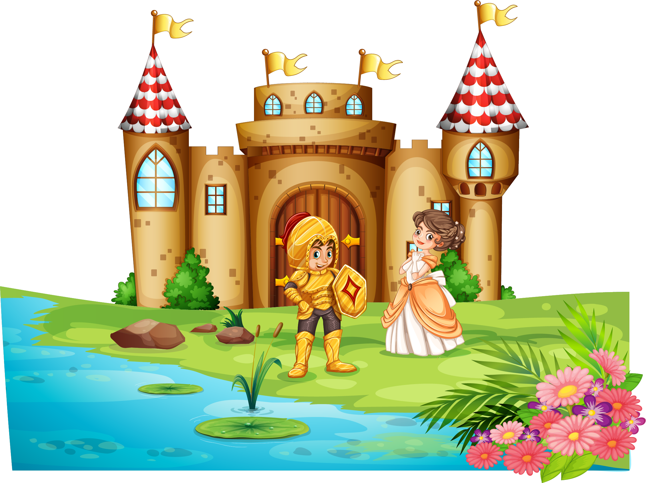 Fairytale Vector Background PNG Image
