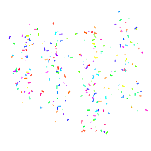 Falling Confetti Background PNG Image