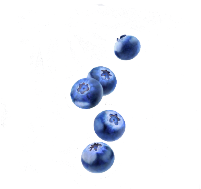 Falling Raw Blueberries Transparent PNG