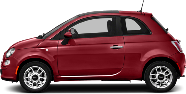 Fiat Red Car Background PNG Image