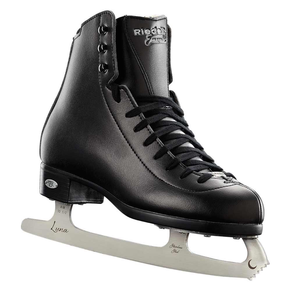Figure Skating Black Shoes PNG HD Quality