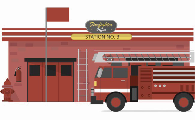 Fire Brigade Vector PNG Clipart Background