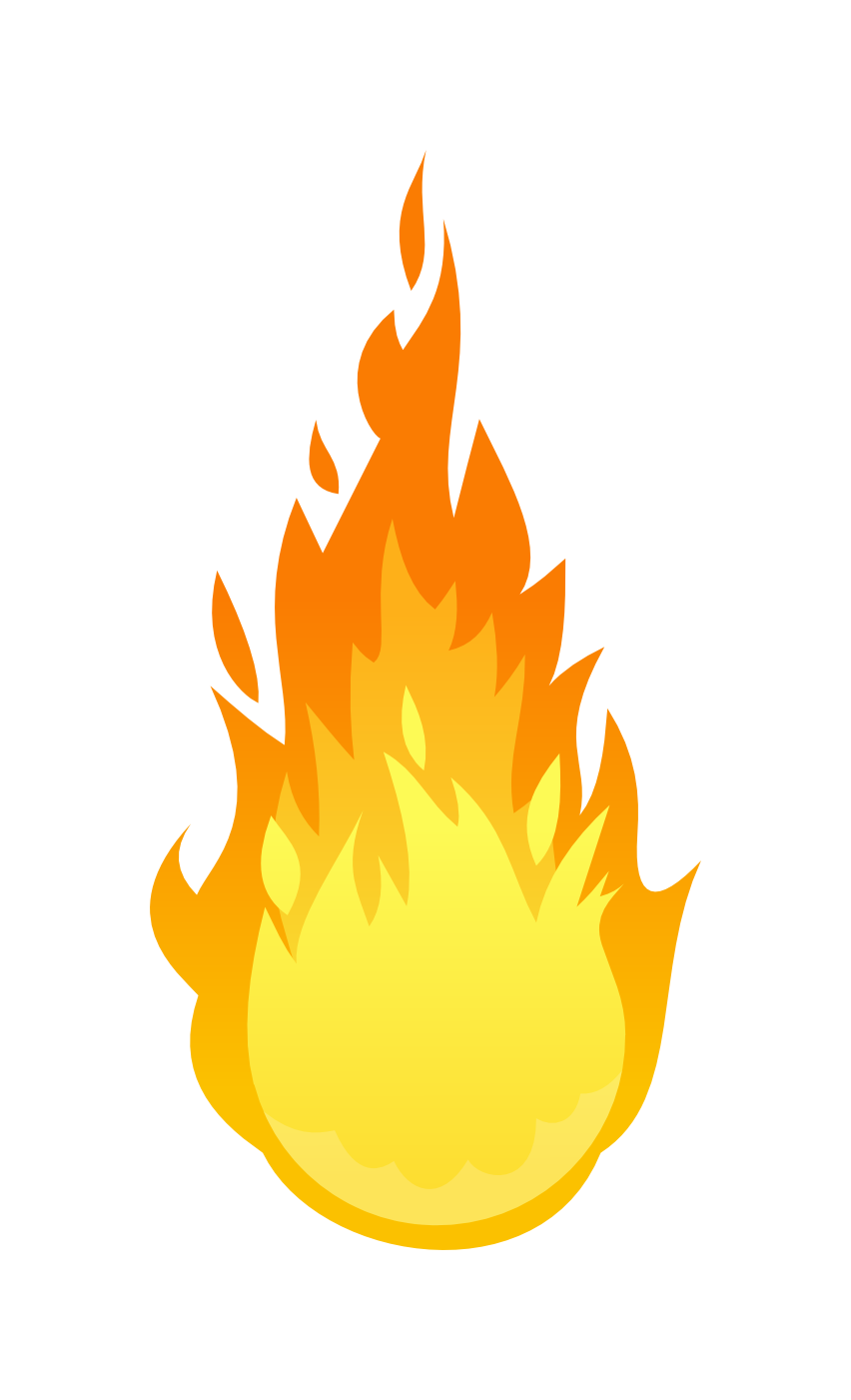Fire Flames Cartoon PNG HD Quality