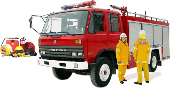 Fire Truck Background PNG Image