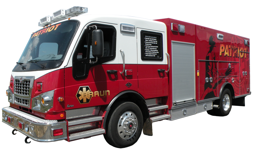 Fire Truck Emergency Background PNG Image