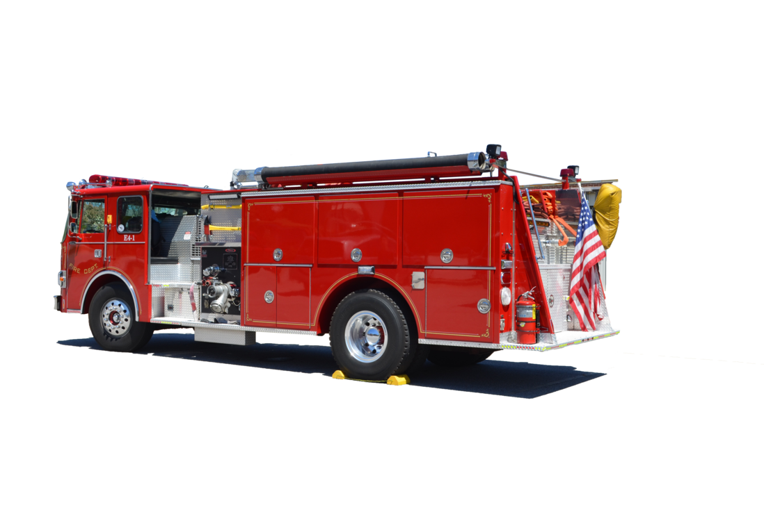 Fire Truck Rescue Background PNG Image