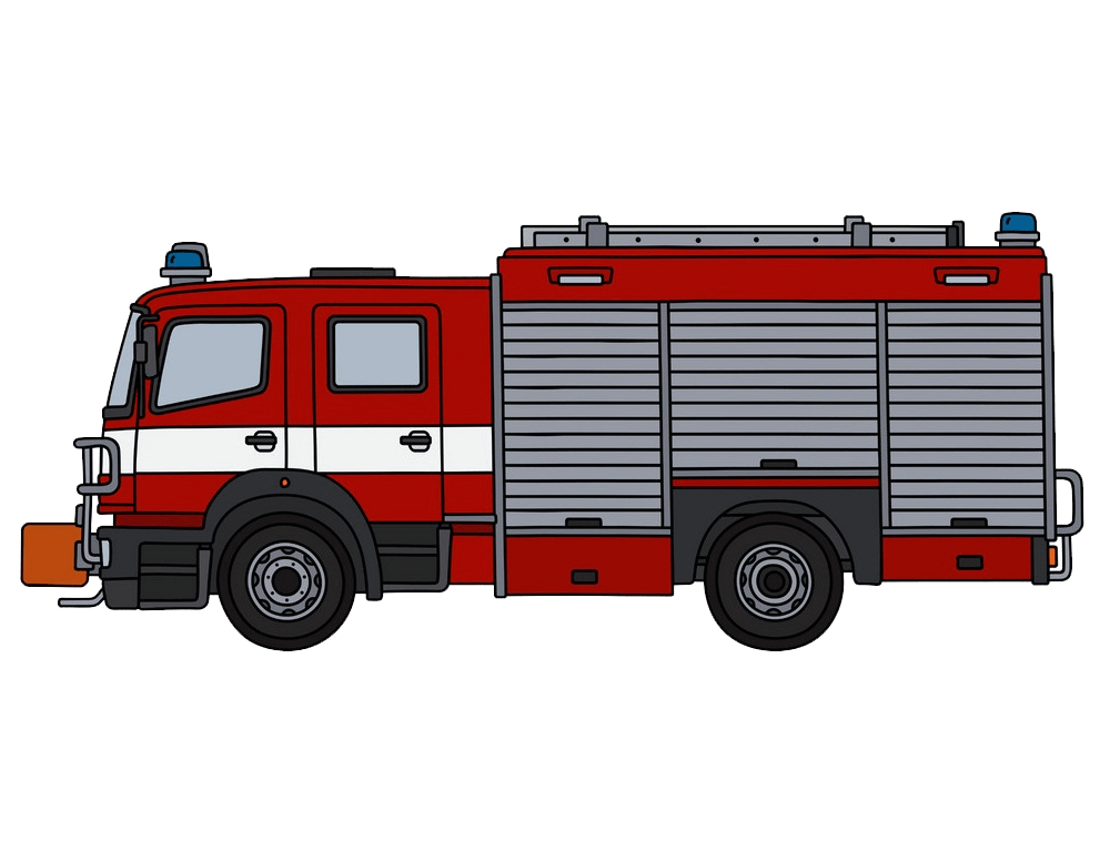 Fire Truck Rescue Transparent Background