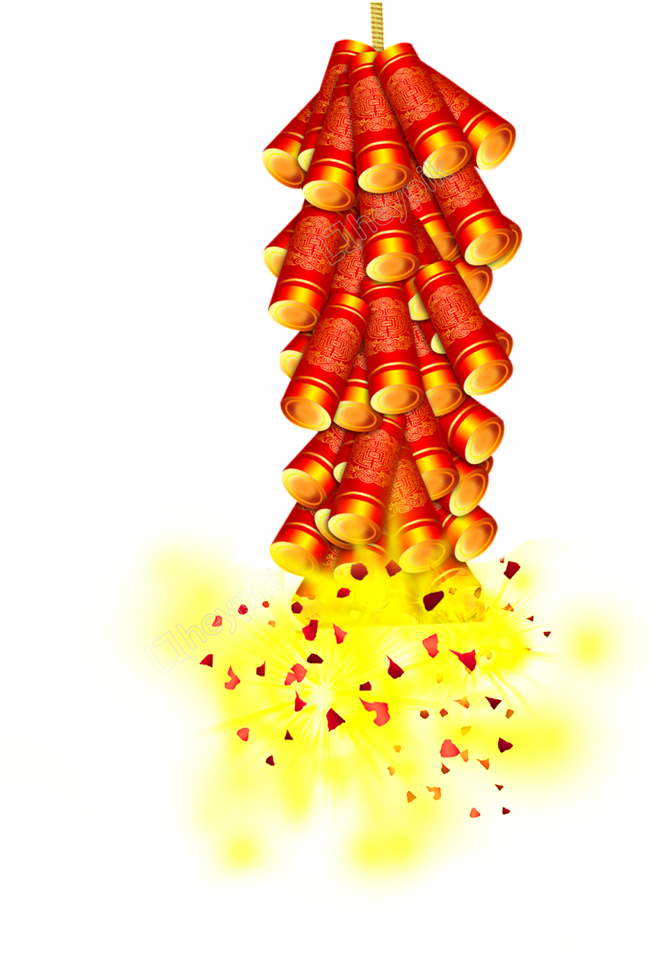 Firecrackers Vector PNG Clipart Background