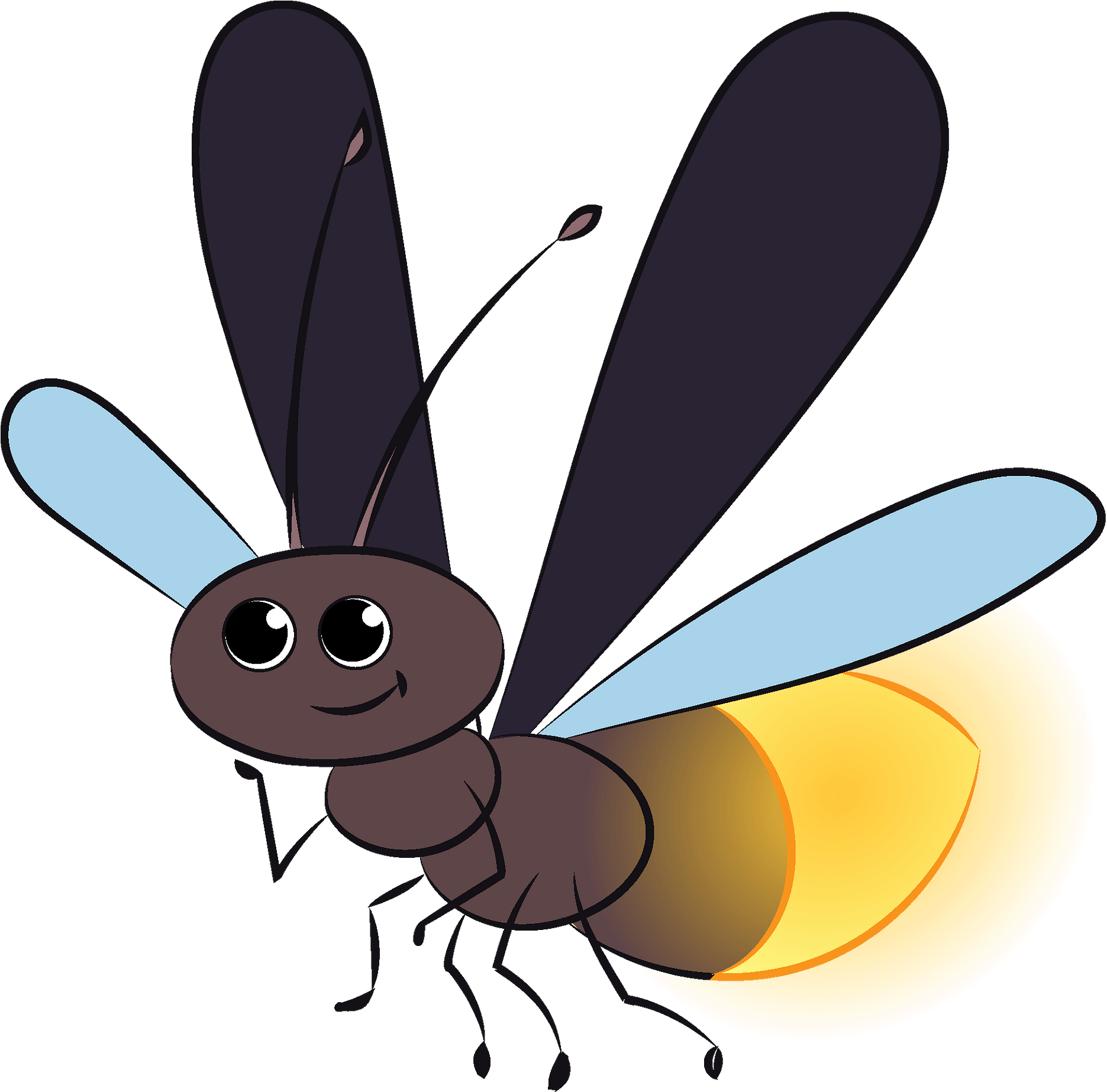 Firefly Vector PNG Clipart Background