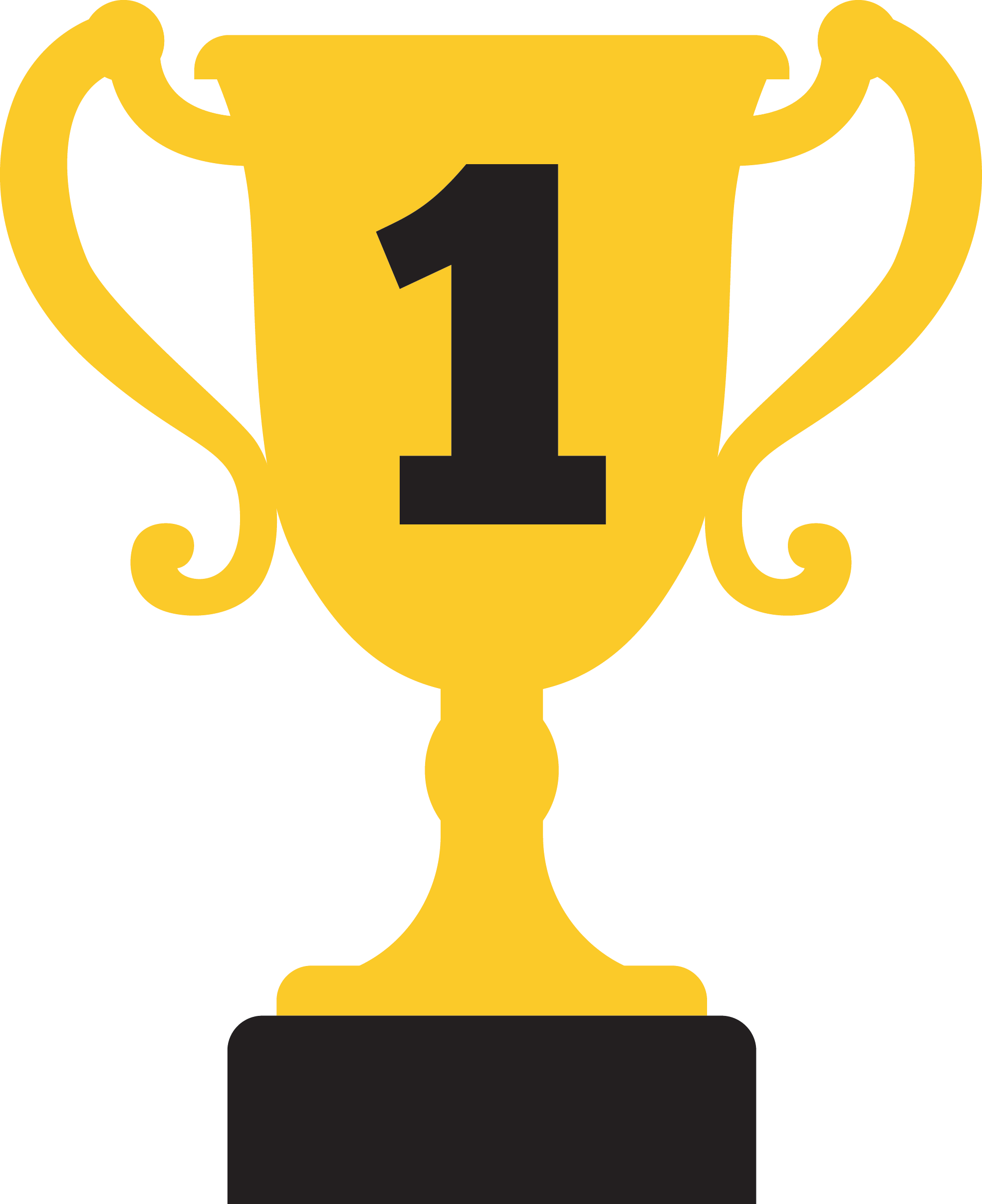 First Place Trophy PNG Clipart Background