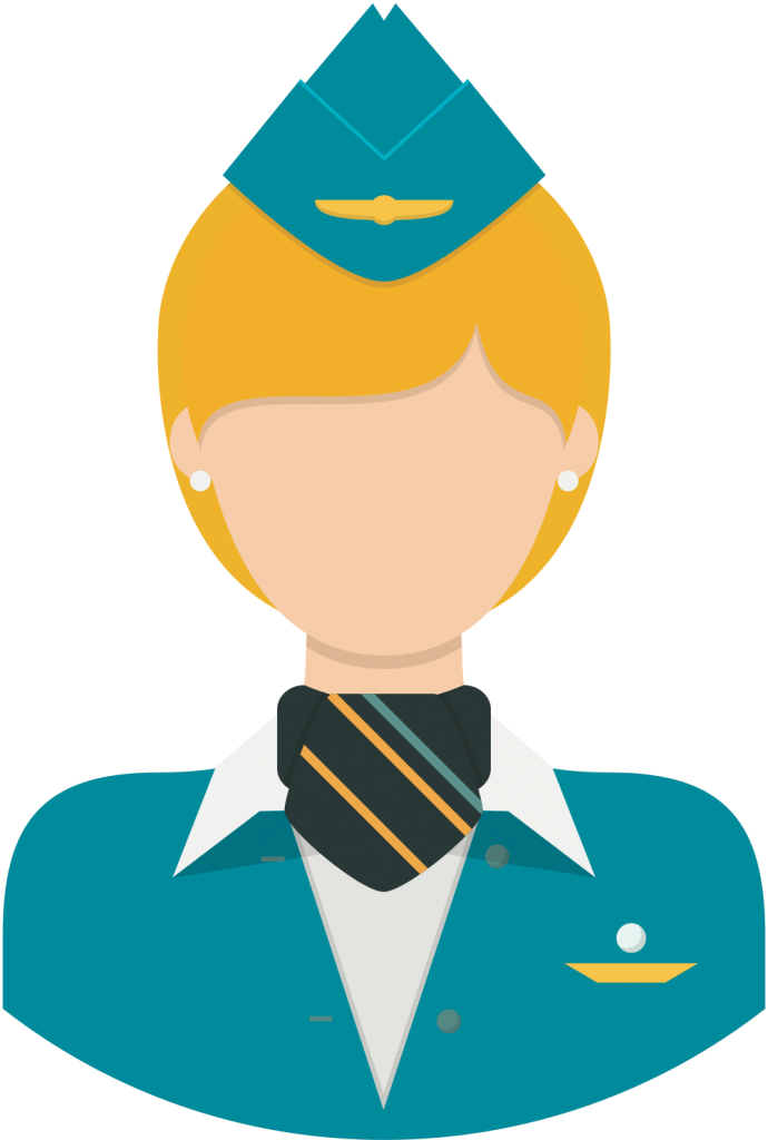 Flight Attendant Logo PNG Clipart Background