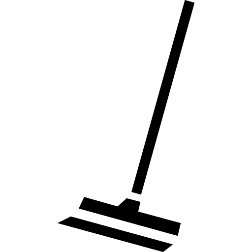 Floor Cleaning Mop Silhouette PNG HD Quality