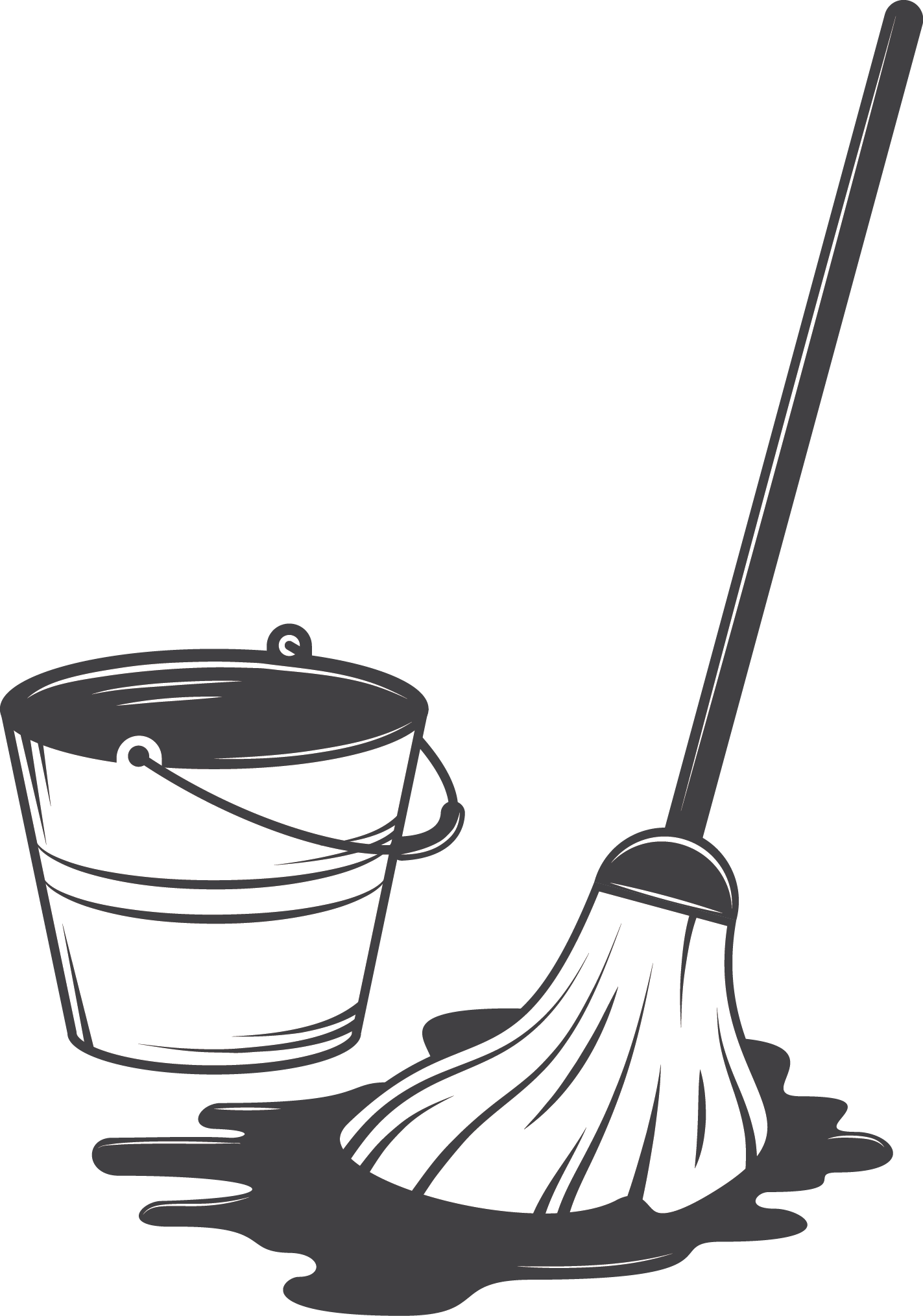 Floor Cleaning Mop Vector PNG HD Quality