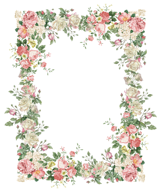 Floral Flower Frame Transparent Background