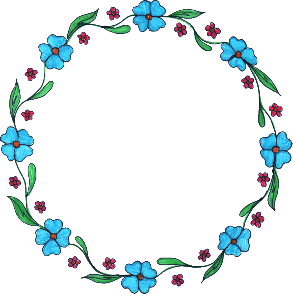 Floral Frame PNG Clipart Background