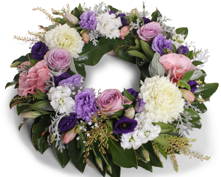 Floral Garland Wreath PNG Clipart Background