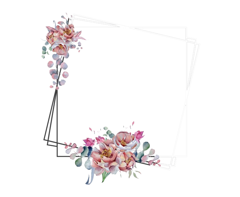 Flower Flower Frame Design Background PNG Image