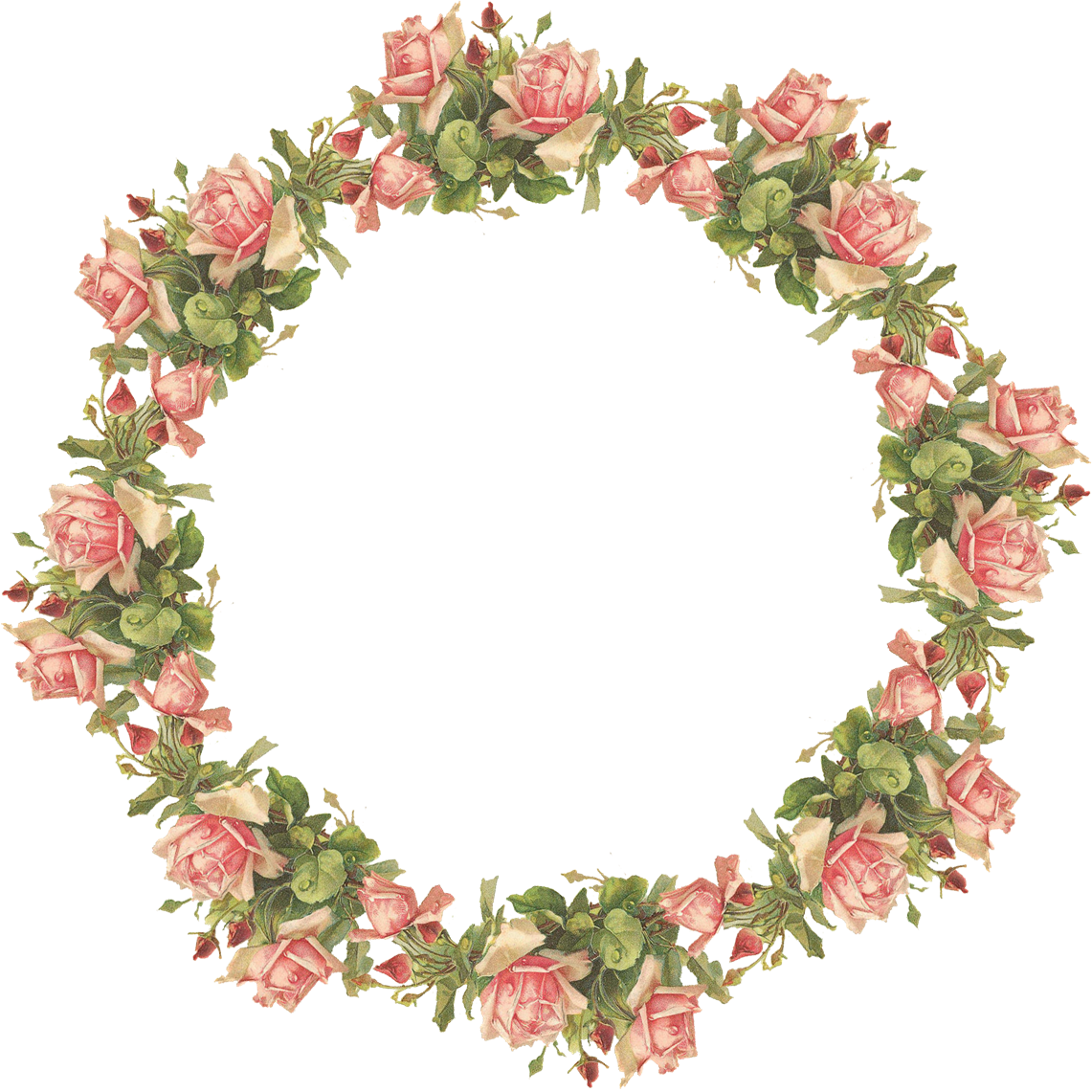 Flower Frame Design Background PNG Image