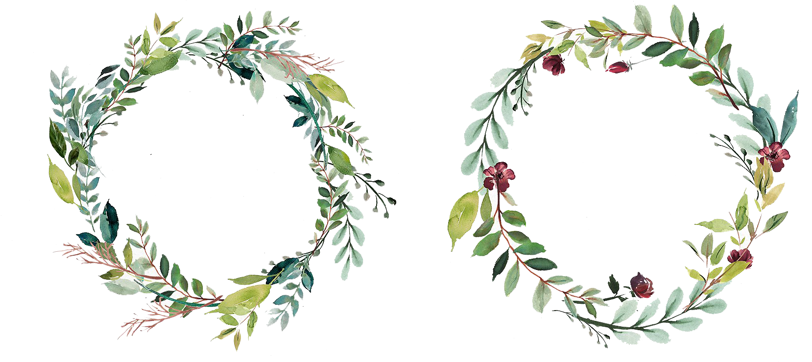 Flower Wreath PNG Clipart Background