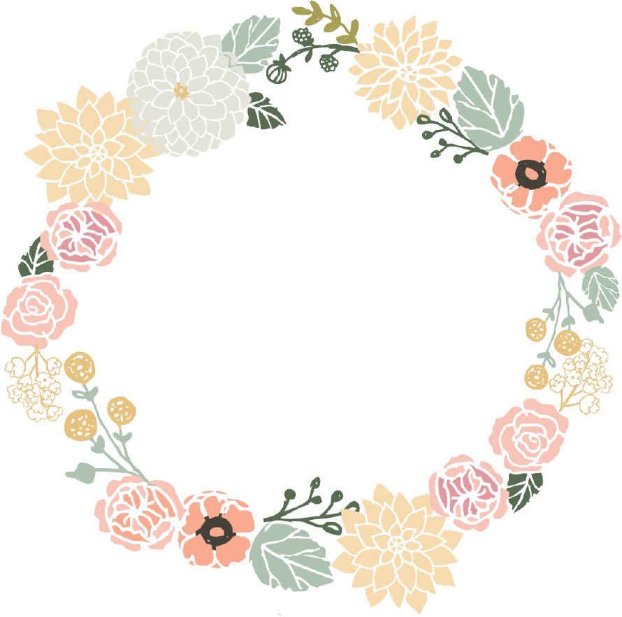 Flower Wreath PNG HD Quality